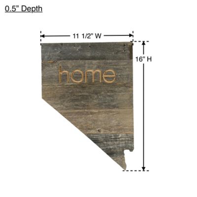 Image showing 2 th Barnwood USA Large Rustic Farmhouse Home State Reclaimed Wood Wall Sign, Nevada