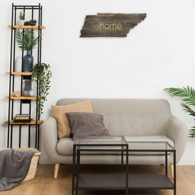 Image showing  Large Rustic Farmhouse Home State Reclaimed Wood Wall Sign, Tennessee