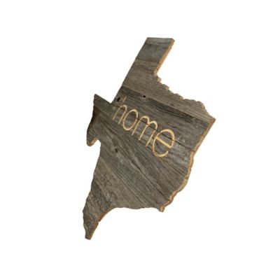 Image showing  Large Rustic Farmhouse Home State Reclaimed Wood Wall Sign, Texas