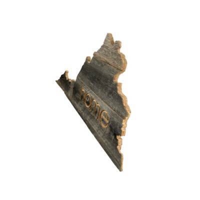 Image showing  Large Rustic Farmhouse Home State Reclaimed Wood Wall Sign, Virginia