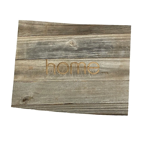 Barnwood USA Large Rustic Farmhouse Home State Reclaimed Wood Wall Sign, Wyoming