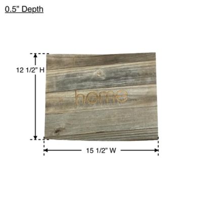 Image showing  Large Rustic Farmhouse Home State Reclaimed Wood Wall Sign, Wyoming
