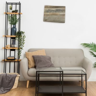 Image showing  Large Rustic Farmhouse Home State Reclaimed Wood Wall Sign, Wyoming