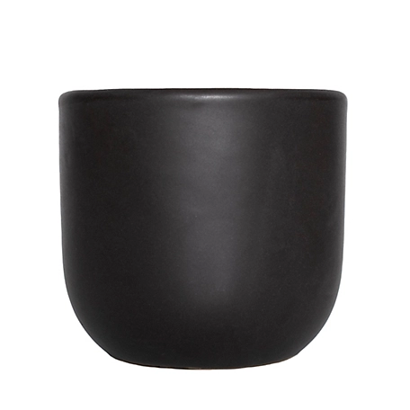 National Plant Network 7 in. Semi Matte Black Grant Container, 1 Piece