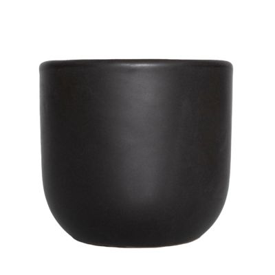 National Plant Network Clay Grant Plant Container, 5 in., Semi Matte Black