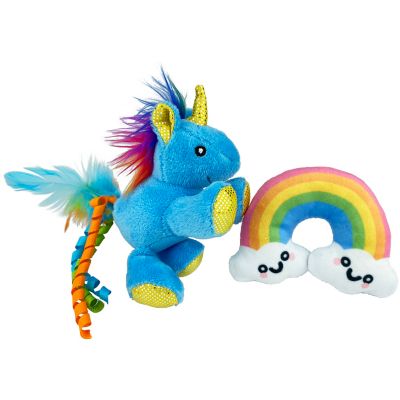Image showing  Unicorn and Rainbow Cat Toys, 2-Pack