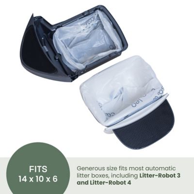 Image showing  Drawstring Waste Drawer Liners for Automatic Self-Cleaning Litter Boxes, Lavender, 50 ct.