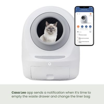 Image showing 7 th Casa Leo Drawstring Waste Drawer Liners for Automatic Self-Cleaning Litter Boxes, Lavender, 50 ct.