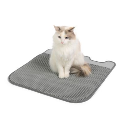 Casa Leo Dual Layer Gray Leo's Loo Too Litter Box Mat