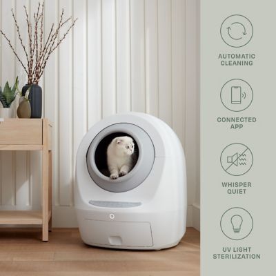 Image showing  Leo's Loo Too Starter Bundle Smart Self-Cleaning Cat Litter Box