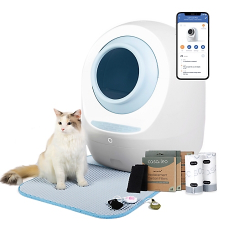 Casa Leo Leo's Loo Too Starter Bundle - Smart Self-Cleaning Cat Litter Box