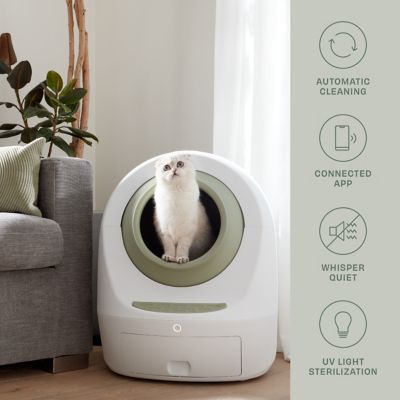 Image showing  Leo's Loo Too Starter Bundle Smart Self-Cleaning Cat Litter Box