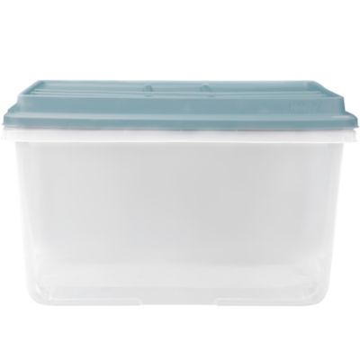 Image showing  72 qt. Hi Rise Storage Bin, Clear