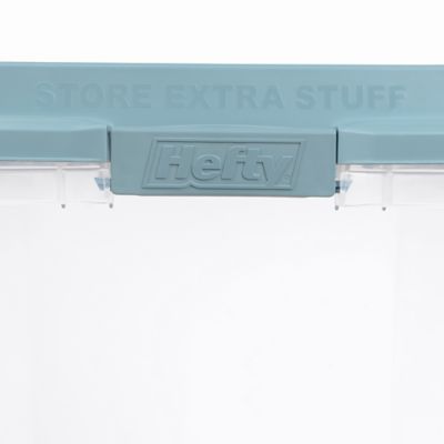 Image showing  72 qt. Hi Rise Storage Bin, Clear