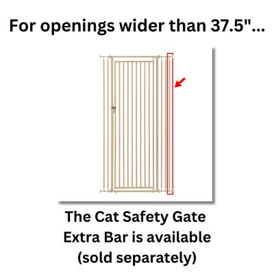 Image showing 6 th Richell 70 in. Extra Tall Steel Cat Safety Gate