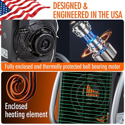 Image showing  Greenhouse Garage Workshop Infrared Heater, 1500 W, 120V