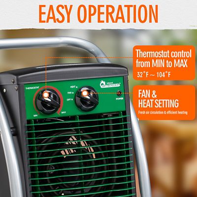 Image showing 5 th Dr. Infrared Heater Greenhouse Garage Workshop Infrared Heater, 1500 W, 120V