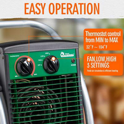 Image showing 6 th Dr. Infrared Heater Greenhouse Garage Workshop Infrared Heater, 3000 W, 240V