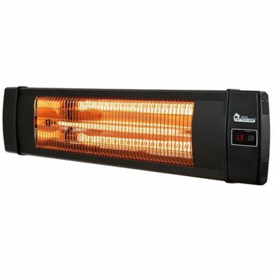 Dr. Infrared Heater 1500-Watt Carbon Infrared Indoor / Outdoor Heater for Patio, Backyard, Garage, and Decks, with Remote