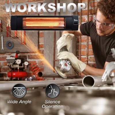 Image showing 5 th Dr. Infrared Heater 1,500W Carbon Indoor/Outdoor Infrared Electric Patio Heater with Remote, 150 sq. ft., 5,200 BTU