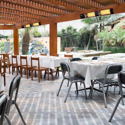 Image showing  Indoor/Outdoor Infrared Patio Heater with Remote, 300 sq. ft., 10,260 BTU, 3,000W, 220-240V