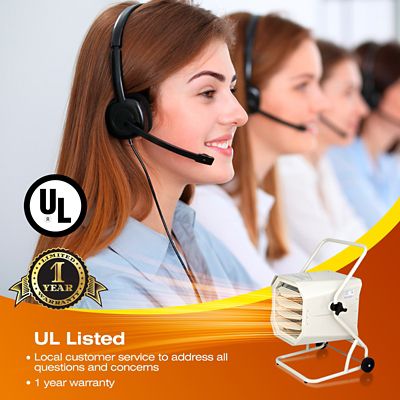 Image showing 5 th Dr. Infrared Heater 240 Volt 10,000 Watt HeavyDuty Hardwired Shop Garage Heater, with Cart and Adjustable Thermostat, DR910M