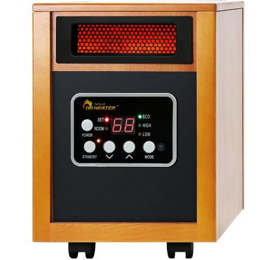 Dr. Infrared Heater Electric Portable Infrared Space Heater, 400 sq. ft., 5,200 BTU, 1,500W, Remote Control