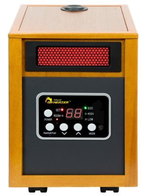 Dr. Infrared Heater Electric Portable Infrared Space Heater with Humidifier and Remote, 1500-Watt