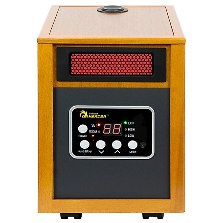 Dr. Infrared Heater Electric Portable Infrared Space Heater with Humidifier and Remote, 1500-Watt, DR-968H