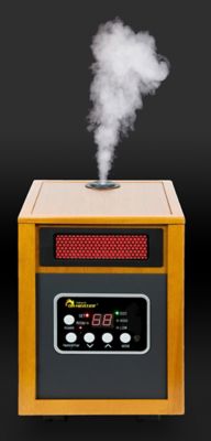 Image showing  Electric Portable Infrared Space Heater with Humidifier and Remote, 400 sq. ft., 5,200 BTU, 1,500W