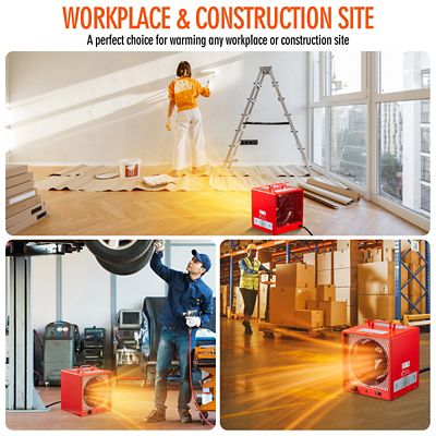 Image showing  Electric 208/240V, 4,800W/5,600W Garage/Shop Heater with 6-30R Plug