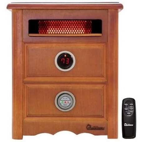 Dr. Infrared Heater Portable Space Heater with Nightstand Design, Furniture-Grade Cabinet, 1500W, DR-999