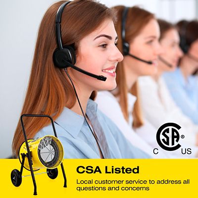 Image showing 6 th Dr. Infrared Heater Electric Salamander Construction Portable Fan Forced Heater, 1,500 sq. ft., 50,000 BTU, 10,000W, 240V