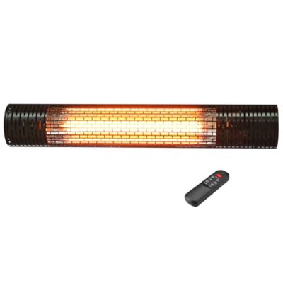 Dr. Infrared Heater Carbon Infrared Indoor/Outdoor Patio Heater, Wall Or Ceiling Mount, 1500W, Black, DR-233