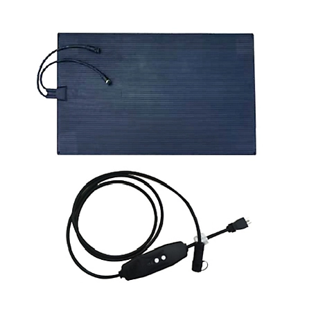 Dr. Infrared Heater Heated Rubber Snow Melting Mat, 300W, 40 x 23 in. with 10 ft. GFCI Cable, Blue, DR-101