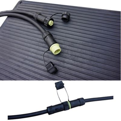 Image showing  Heated Rubber Snow Melting Mat, 300W, 40 in. x 23 in., 10 ft. GFCI Cable, Blue