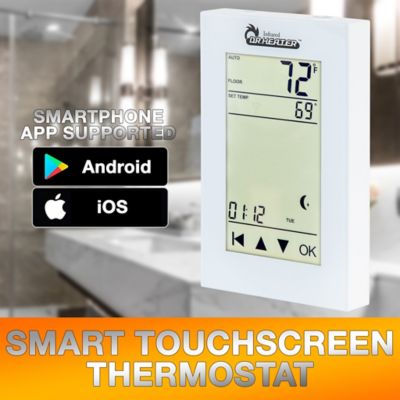 Image showing  Electric Radiant Floor Heating Cable Kit, Wifi Thermostat, Tester, App, 66 ft./20 Sqft, 120V, DR-9FH120