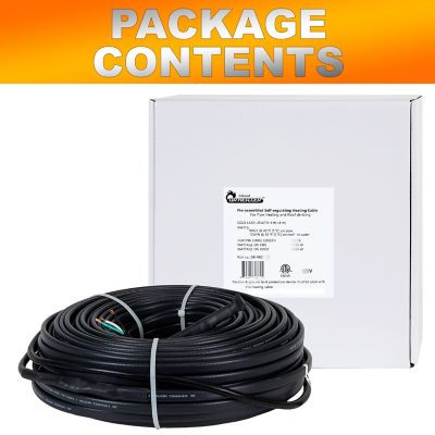 Image showing 5 th Dr. Infrared Heater Heating Cables for De-Icing, Self-Regulating, Built-In Thermostat, 216W, 18 ft., 120V, DR-9RC1018