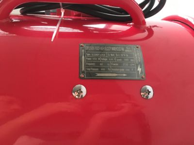 Image showing  12 in. Indoor Explosion Proof Ventilation Fan, 550W, 2,720 CFM, Red