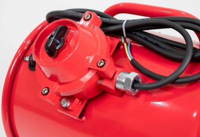 Image showing  12 in. Indoor Explosion Proof Ventilation Fan, 550W, 2,720 CFM, Red