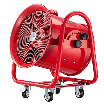 iLIVING 16 in. Explosion Proof Ventilation Fan, 1100W, 4240 Cfm, Red, ILG8EF16EX