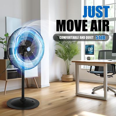 Image showing  30 in. Commercial Pedestal Floor Fan, 7,261 CFM