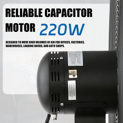 Image showing 5 th iLIVING 30 in. Commercial Pedestal Floor Fan, 7,261 CFM