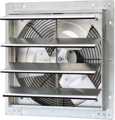 iLIVING 16 in. Variable-Speed Shutter Exhaust Fan, 1,200 CFM, Wall Mounted