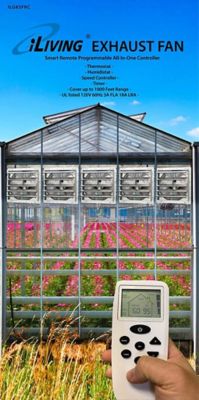 Image showing  20 in. Smart Remote Shutter Exhaust Fan with Thermostat, Humidistat, Variable Speed, Timer, Wall Mounted, ILG8SF20VC