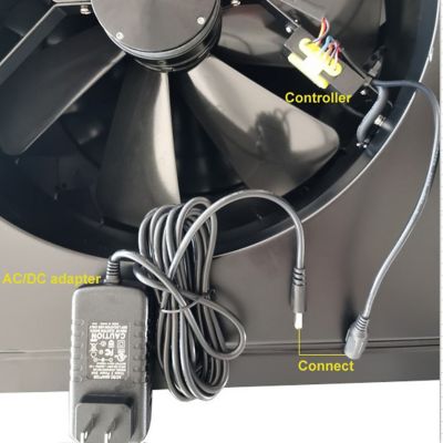 Image showing 8 th iLIVING 14 in. Hybrid Smart Exhaust Solar Roof Attic Exhaust Fan, Black, Round, 15-Year Warranty, Cools Up to 2000 sq ft.