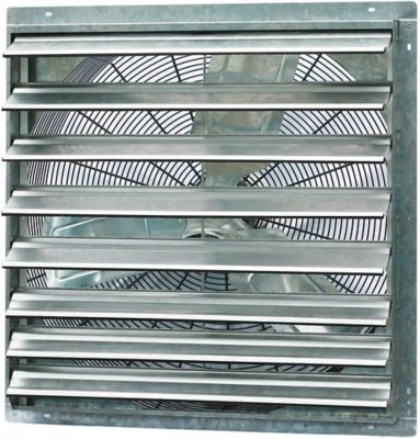 iLIVING 30 in. Single Speed Shutter Exhaust Fan, Wall-Mounted, ILG8SF30S