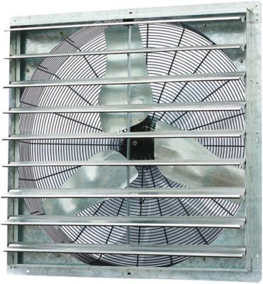 iLIVING 36 in. Single Speed Shutter Exhaust Fan, Wall-Mounted, ILG8SF36S