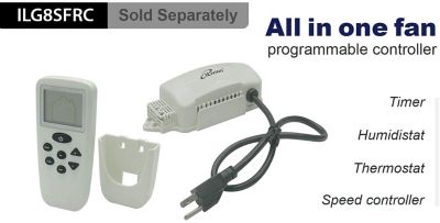 Image showing  7 in. Variable-Speed Shutter Exhaust Fan Crawl Space Ventilator, 1,550 CFM, Wall Mounted