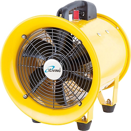 iLIVING 10 in. Utility Blower Exhaust Warehouse Ventilator Fan, 350W, 3450Rpm, ILG8VF10